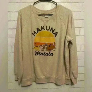 Disney Parks Hukuna Matata vintage sweatshirt size XL